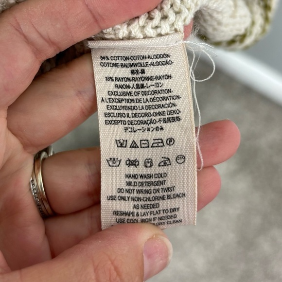 Free People Shadow Stripe Open Knit Hoodie Size S - Picture 7 of 7